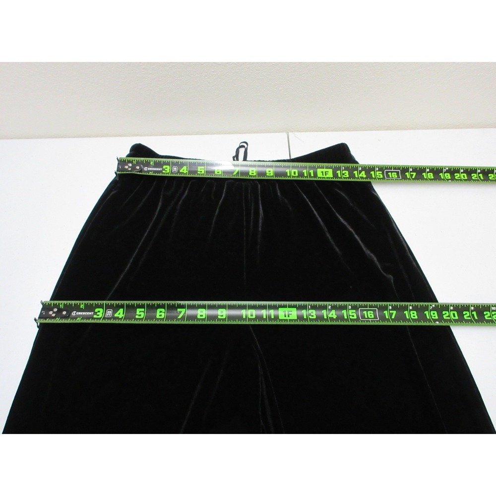 R&M Richards Pant Set Womens Size 14 Floral Velvet 2pc Evening Party Event Black - Picture 10 of 12